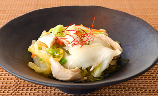 簡単小鉢！鶏ささみ白菜