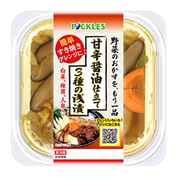 甘辛醤油仕立て3種の浅漬