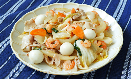 だしが効いた 白菜と豚肉の八宝菜