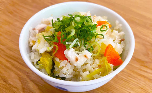 鯛と白菜の炊き込みご飯