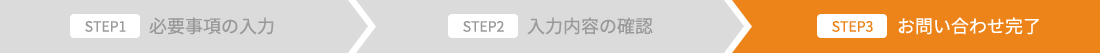 お問い合わせ完了