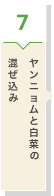 ヤンニョムと白菜の混ぜ込み